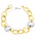 Pulsera Mujer Oro Bicolor 18K Paraíso
