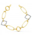 Bracciale donna oro bianco e giallo 18kt  Cayetana