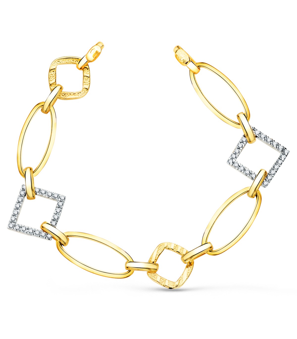 Bracelet Femme Or Bicolore 18K Cayetana