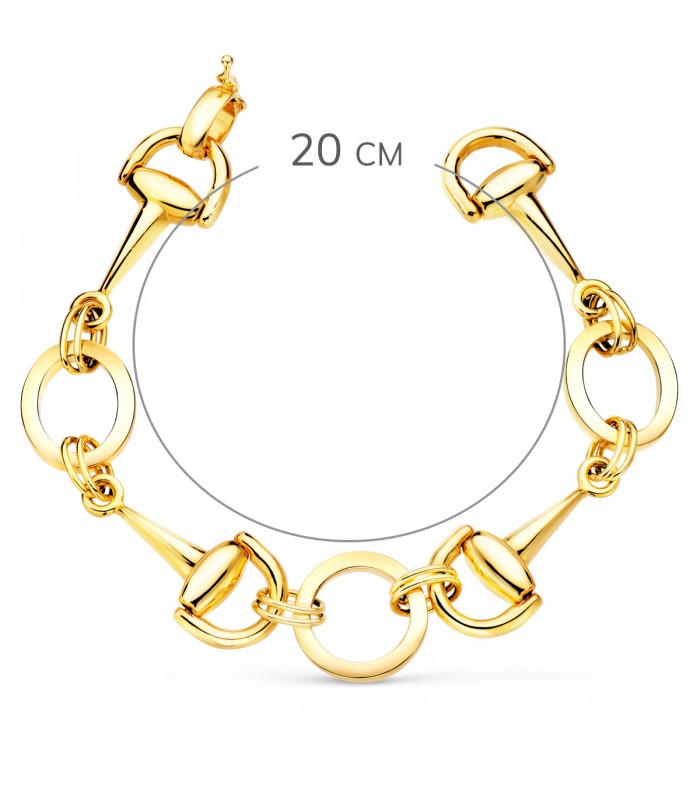 Bracelet Femme Marine Or Jaune 18K