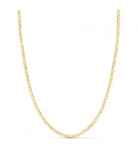 Cadena Ancla Tallada Oro Amarillo 18K 2 mm 50cm | cadenita de oro |Alda Joyeros, joyería online