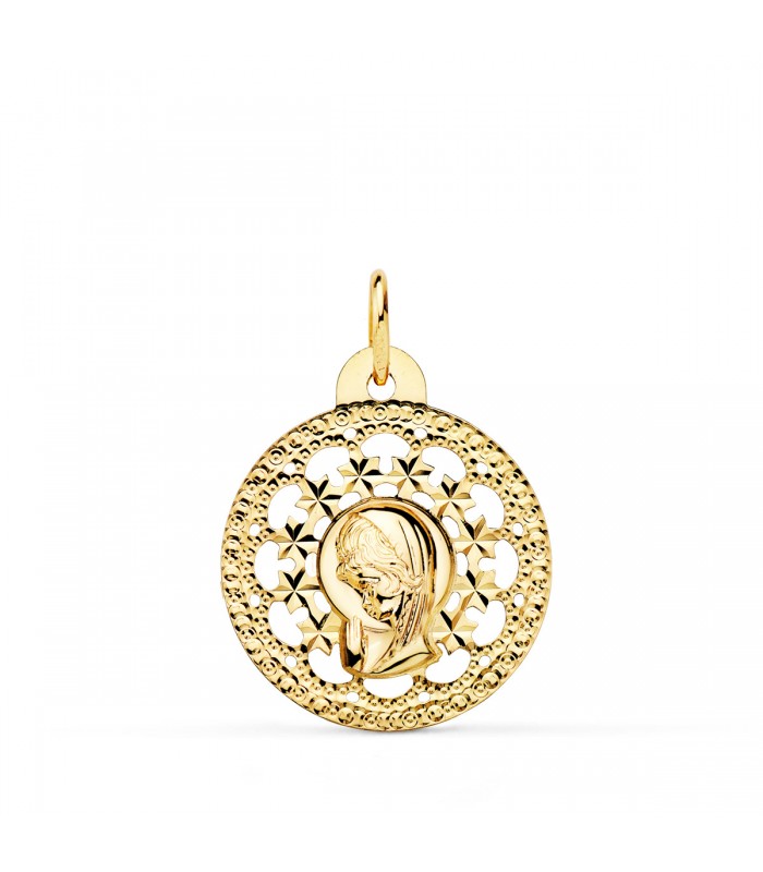 Pendentif  Vierge étoiles 18 K
