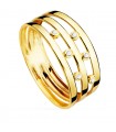 Anillo White Band Oro amarillo 18K