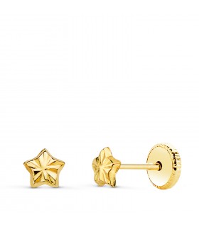 Kinder-Ohrringe 750er Gold Stern N6839-3AT