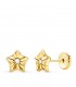 Pendientes Oro Amarillo 18K Soraya Estrella 6.5mm  - pendientes niñas oro - circonitas