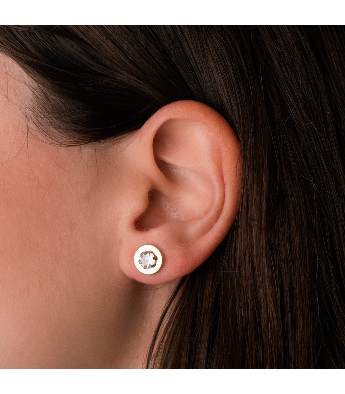 Boucles d'oreilles Femme Ines Or 18K 9mm