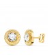 Pendientes Greca Carla Oro 18K 9mm - pendientes de oreja, oro amarillo 18 kilates, joyas de mujer