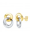 Boucles d'oreilles Femme Gala Or Bicolore 18K 13mm