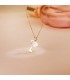 Colgante Llave Corazón Nácar Oro 18K - colgantes enamorados - colgante pareja