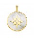 Ciondolo Rosa dei venti Oro giallo 18Kt Madreperla - Collana bussole, portafortuna