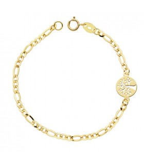 Pulsera Árbol de la Vida Oro 18K 18cm - pulseras mujer, pulseras de oro | Alda Joyeros, joyería online
