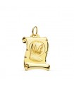 Parchemin Vierge Fille Or 9K 18mm