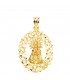 Medalla Cerco Virgen Desamparados 18K 28mm  oro 750 18 ktes | joyería online