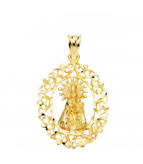 Medalla Cerco Virgen Desamparados 18K 28mm  oro 750 18 ktes | joyería online