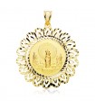 Jungfrau del Pilar Medaille 18K Gold P3056-340