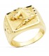 Chevalière Homme Cheval Or Jaune 18K