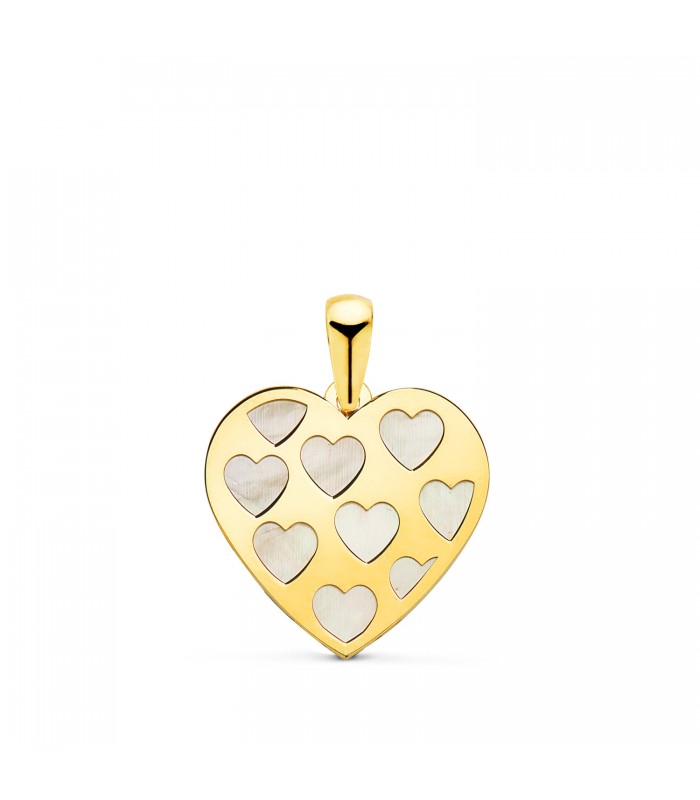 Pendentif Valentina Coeur Nacre Or 18K