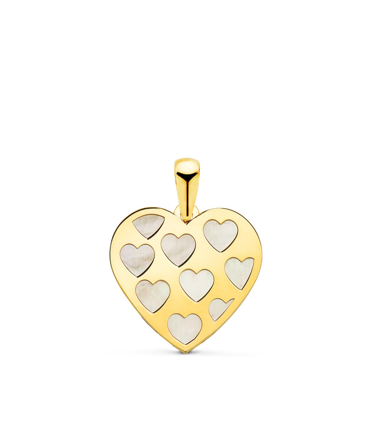Pendentif Valentina Coeur Nacre Or 18K