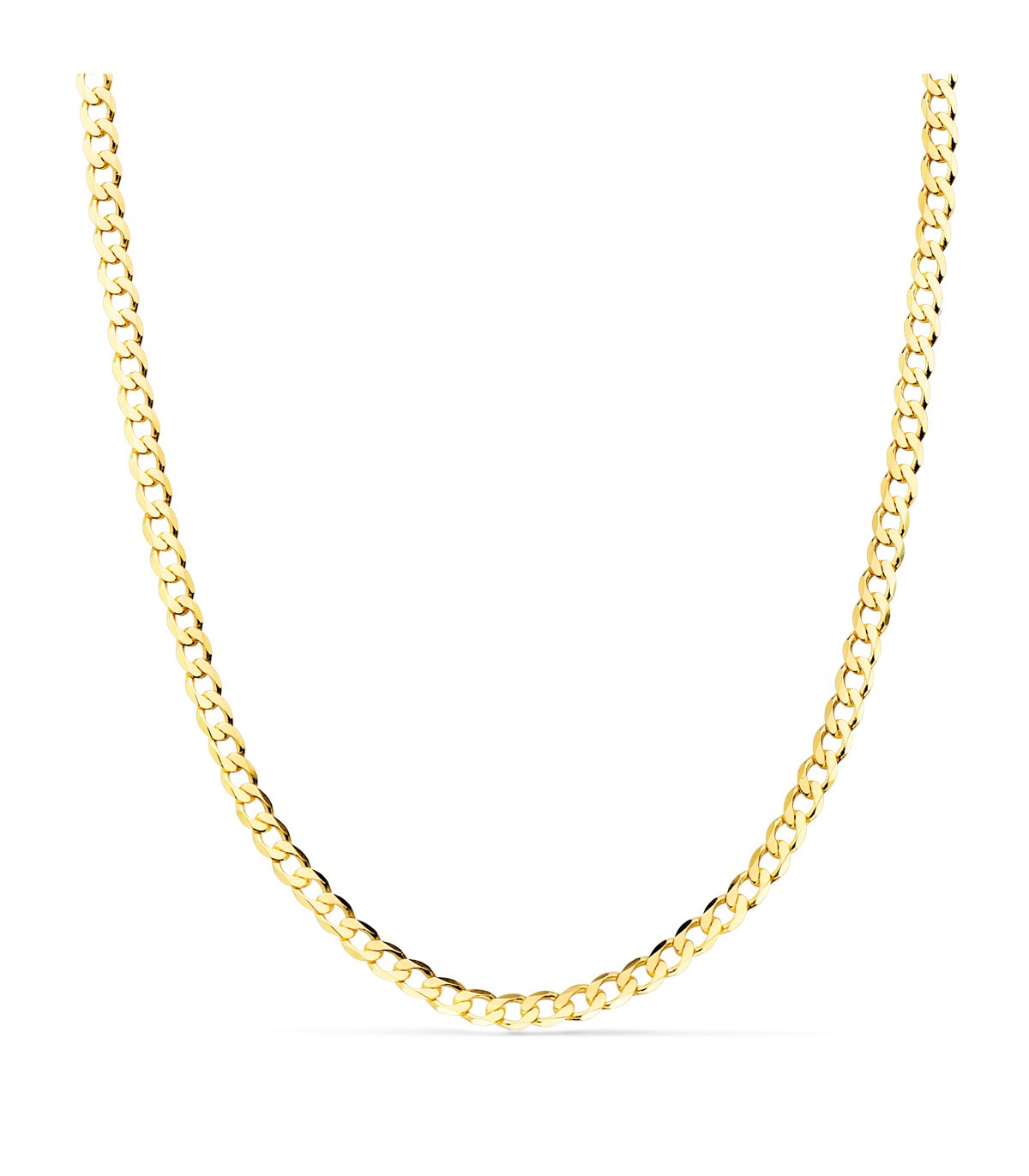 Cadena Oro Amarillo 18K Maciza Barbada 3mm 60cm | cadenilla para hombre, joyería online