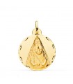 Medaglia Vergine Oro 18Kt 24mm intagliata