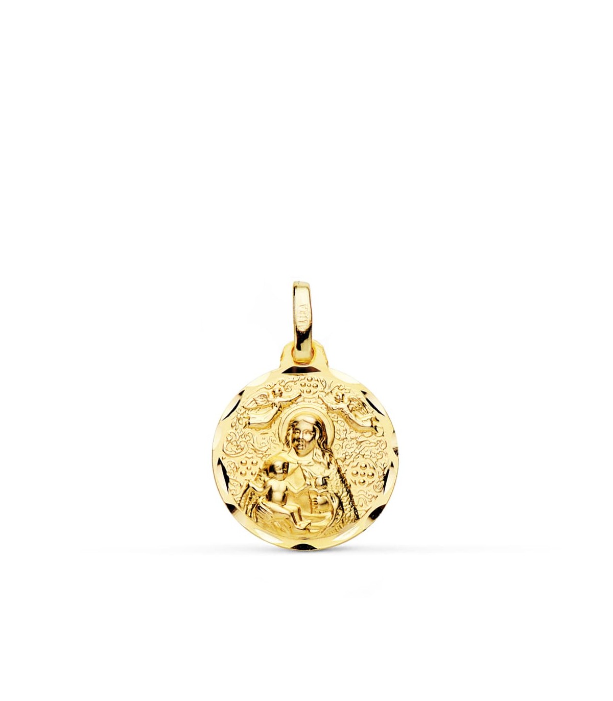 Médaille or 18k Vierge de la Cinta 16 mm