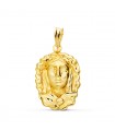 Médaille Vierge de la O Silhouette Or 18K 22 mm