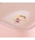 Amethystring Glow aus 750er Gold – Damenring mit Edelstein 7 x 5 mm, 4-Krappe, Ovalschliff