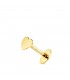 Piercing d'oreille Or Jaune 18K Coeur