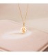 Medalla Ángel Yo te cuidaré 18K 14mm Bisel | regalos para bebé personalizados