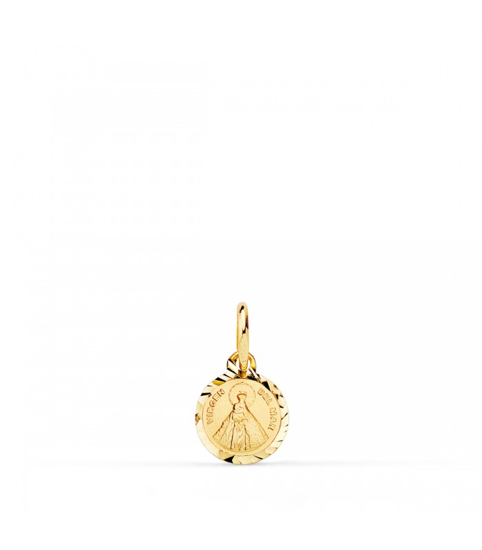 Medaglia nascita Vergine del Mare Oro 18Kt 8 mm