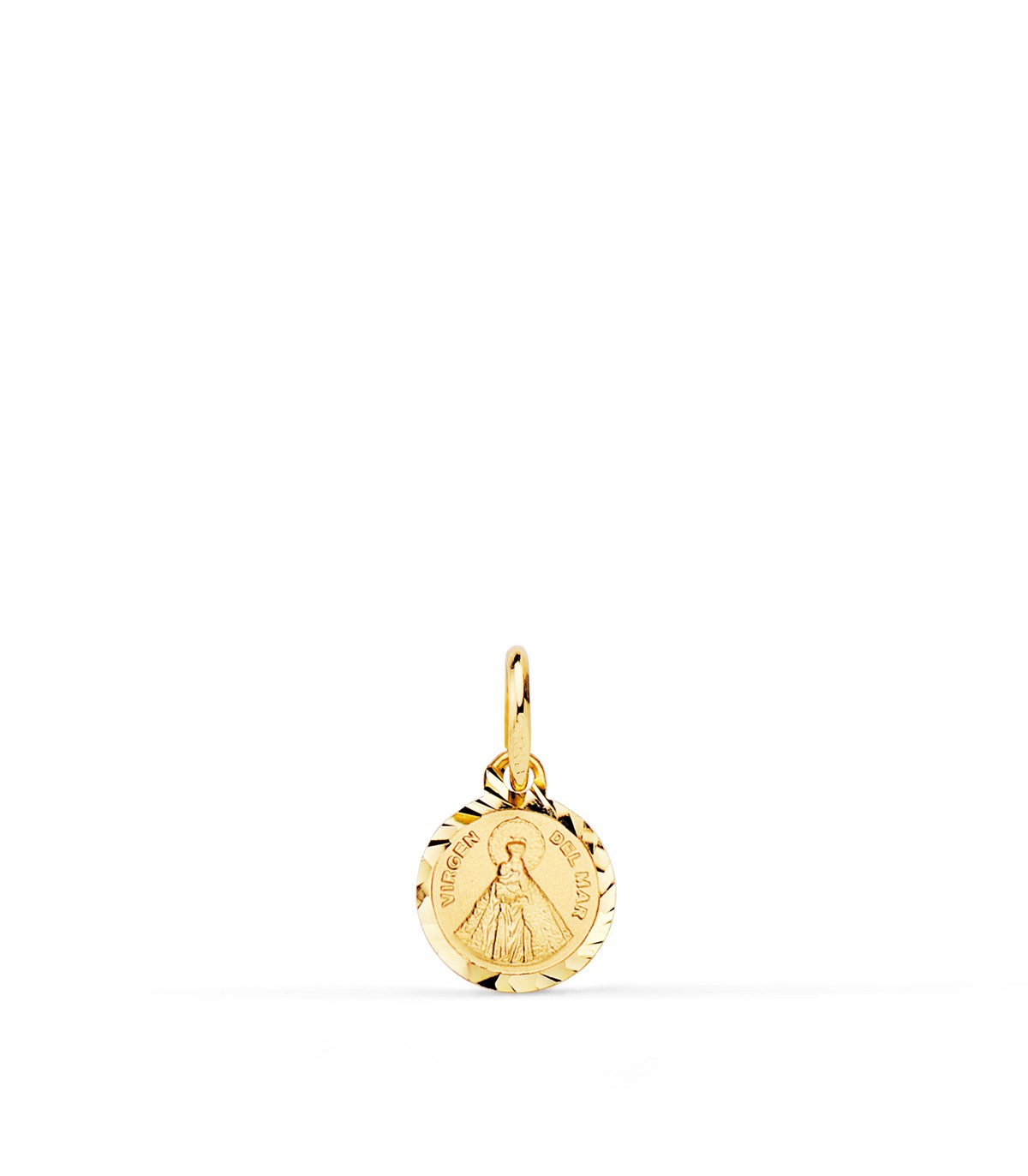Medaglia nascita Vergine del Mare Oro 18Kt 8 mm
