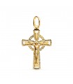 Cruz con Cristo Cerco Oro 18K 27mm