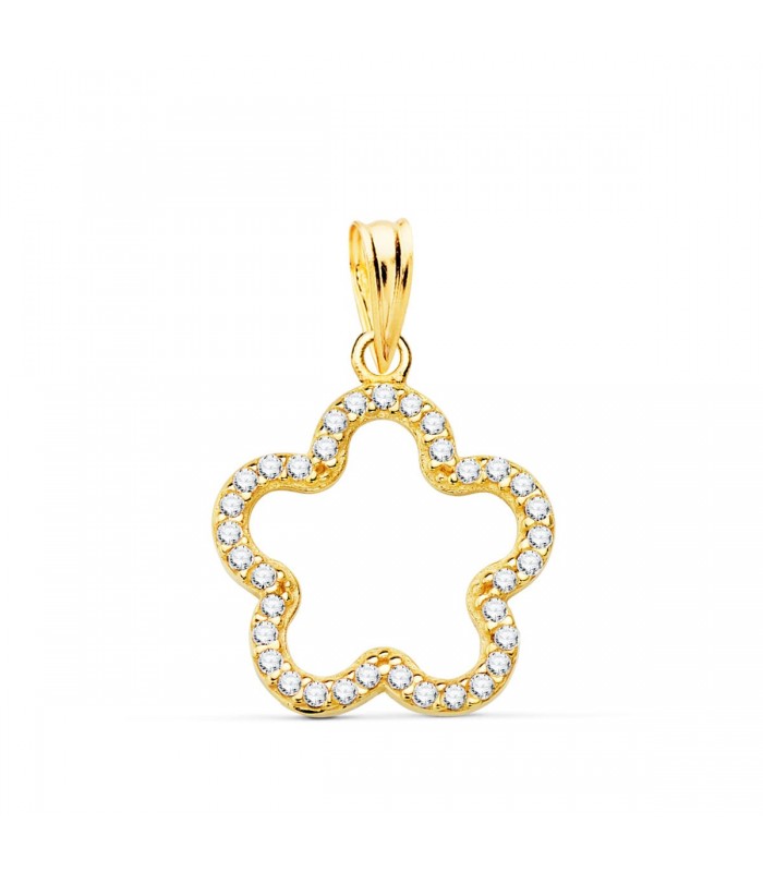 Colgante Flor Oro Amarillo 18k 16mm - comprar joyas online