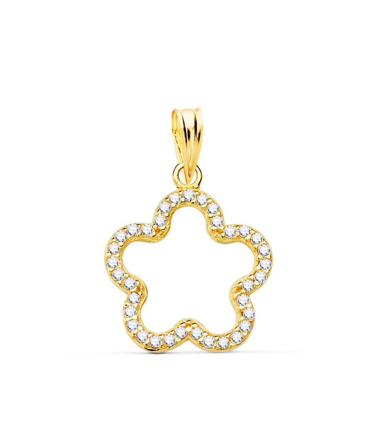 Colgante Flor Oro Amarillo 18k 16mm - comprar joyas online