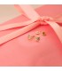 Clous d'oreilles fille Or 18K Ondes 5.5mm
