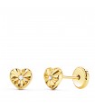 Pendientes de niña Oro 18K Ondas Corazón 5.5mm