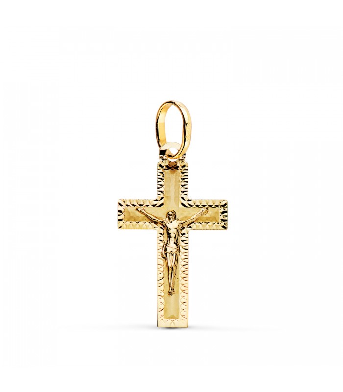 Kreuz 23 mm 18K, Artikl. 22276 | 750/- Goldkreuz Anhänger zur Taufe, Kommunion, Geburt
