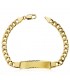Gourmette or jaune John 21 cm 18 Carats