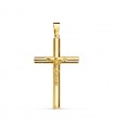 Anhänger Kreuz mit Jesus 750 Gold 16445