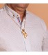 Pendentif Égyptien 18K Néfertiti Pierres rouges