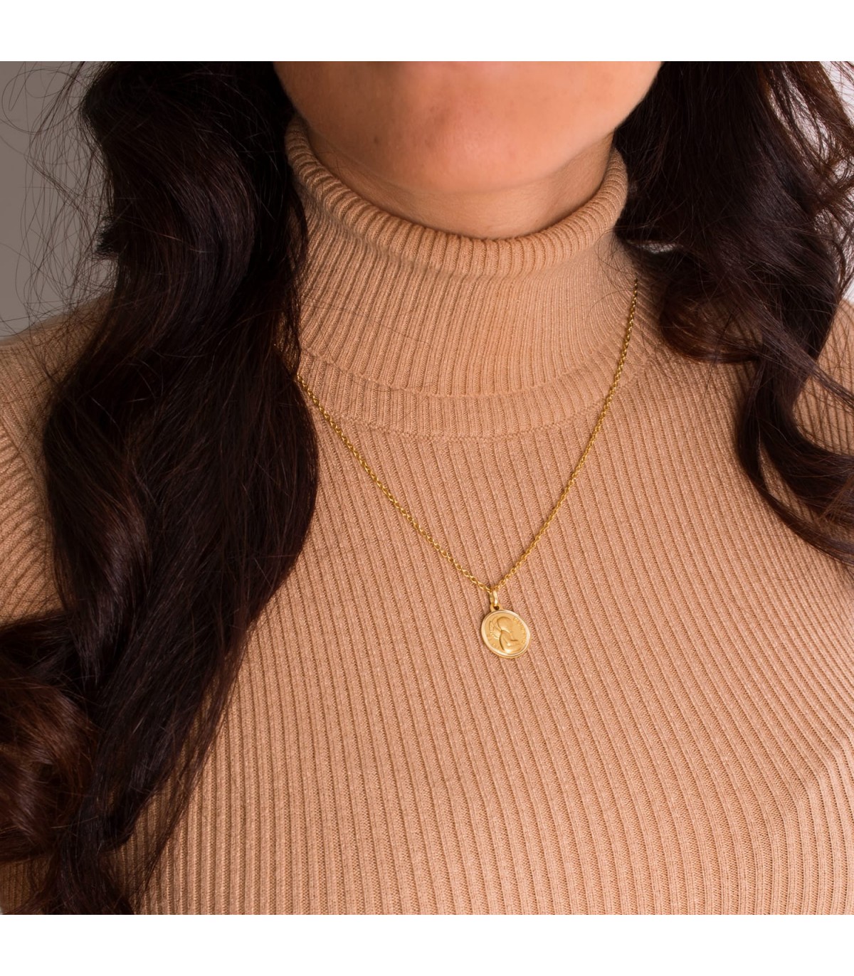 Chaîne à maille Jaseron 1.9 mm 18 Carats 50 cm - Chaînette en or massif pour femme