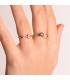 Anillo Piedras Colores Oro Amarillo 18K | sortija para mujer con piedras multicolor | anillo quintillo