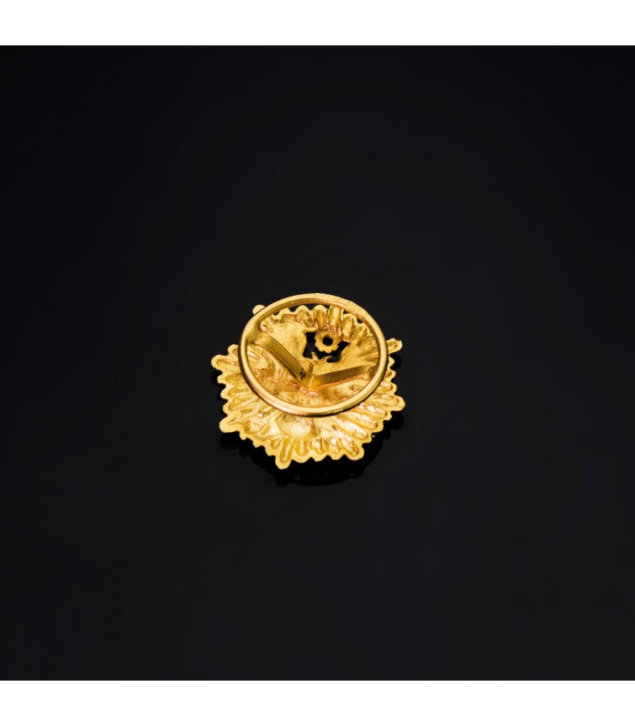 Insignia Asesor Fiscal Oro 18K - Pin profesiones - carreras universitarias - emblema, escudo de oro