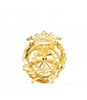 Insignia profesional Delineante Oro 18K - Pin profesiones - carreras universitarias - emblema, escudo de oro