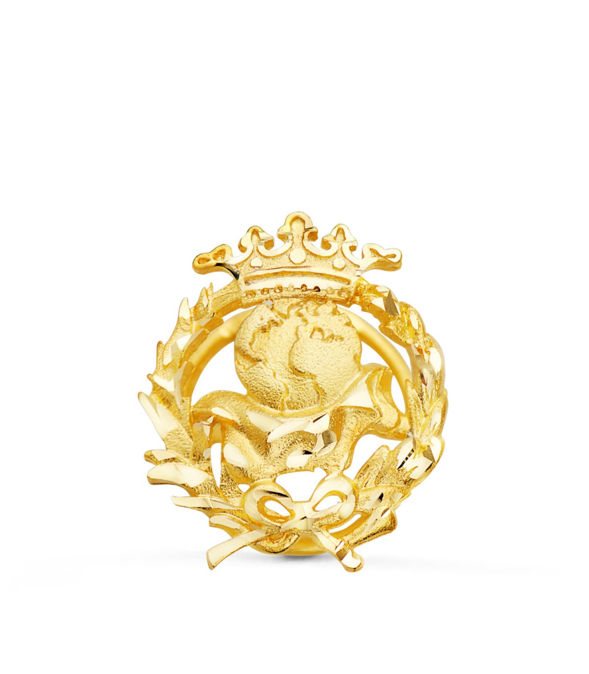 Broche professionnel Géographie Or 18K