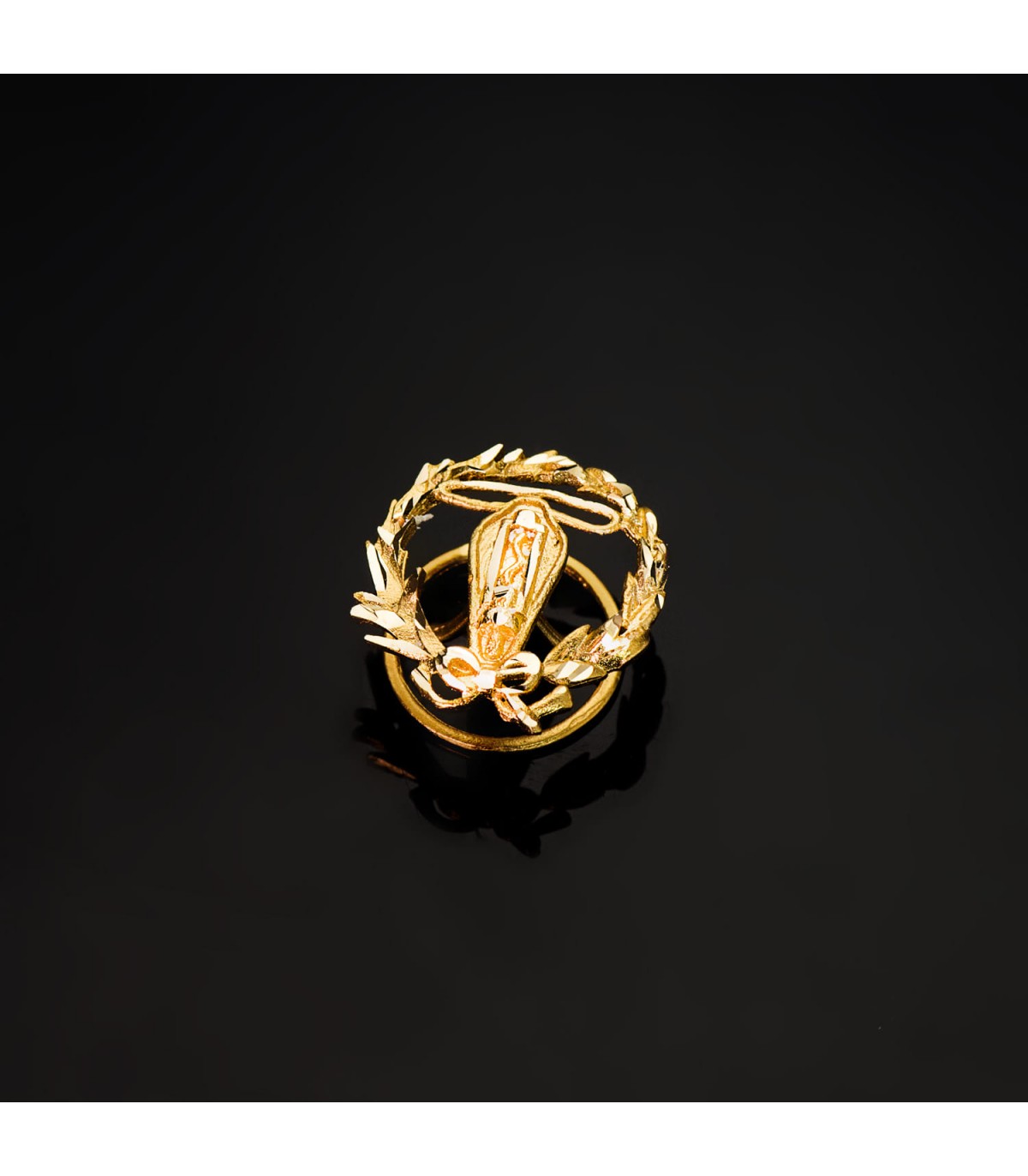 Insignia profesional Ingeniería Electrónica Oro 18K - Pin profesiones - carreras universitarias - emblema, escudo de oro