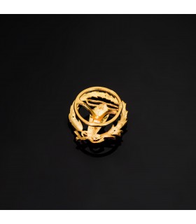 Insignia profesional Ingeniería Electrónica Oro 18K - Pin profesiones - carreras universitarias - emblema, escudo de oro
