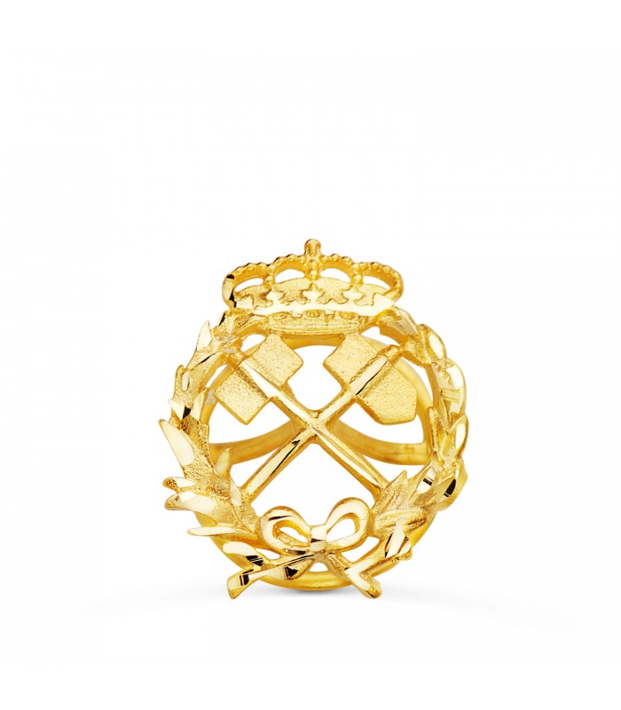 Insignia profesional Ingeniero de minas Oro 18K - Pin profesiones - carreras universitarias - emblema, escudo de oro