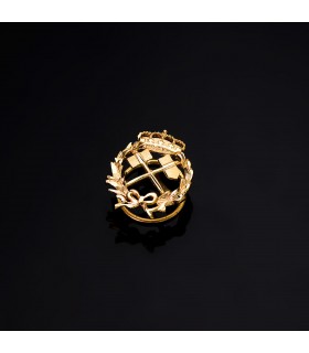 Insignia profesional Ingeniero de minas Oro 18K - Pin profesiones - carreras universitarias - emblema, escudo de oro