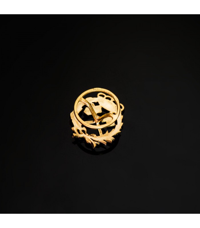 Insignia profesional Ingeniero de minas Oro 18K - Pin profesiones - carreras universitarias - emblema, escudo de oro
